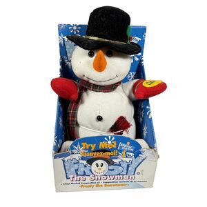 Vintage Gemmy Frosty The Snowman Singing Plush Christmas Song Varies VIDEO